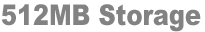 512MB Storage