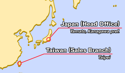 Japan(Headquater) : Taiwan(Sales Branch)