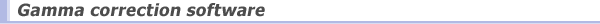 Gamma correction software