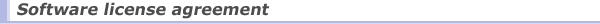 Software license agreement