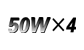 50Wx4