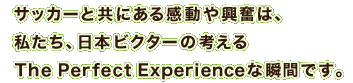 TbJ[Ƌɂ銴⋻́AA{ VICTOR ̍l The Perfect Experience ȏuԂłB