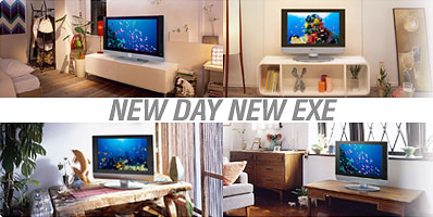 To the ultimate expressiveness. Birth of full high-definition double-speed LCD EXE. 